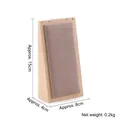 Wooden jewelry display stand with pink velvet padding for necklaces and pendants - Triangle Necklace Stand Small (Coffee Velvet)