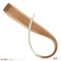 Single piece hair extension in light brown and blonde gradient highlight 65H - Brown Beige Gradient (65H)