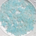 Light blue gradient acrylic starfish beads with gold foil for DIY jewelry making - Light Blue