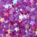 DIY purple AB coated star beads made of acrylic for handmade jewelry accessories - Purple Star / 19g/Pack (Approx. 100pcs)