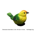 Miniature resin yellow and green bird figurine for moss micro-landscape decoration - Medium Green Bird