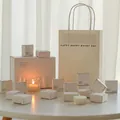 Minimalist scented candle gift set with multiple floral scents and white luxury packaging - Happy Birthday Hidden Poetry 12pcs Gift Box