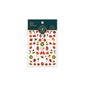 3D Kerst nagelsticker MN-156 met motieven van de Kerstman en een peperkoekmannetje - Platte Stijl (MN-156)