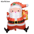 Cartoon Santa Claus foil balloon for Christmas decor, size 61x70.5cm for holiday party - Jumping Santa Claus / 61x70.5cm