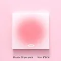 Rosa Pfirsich Gradient Haftnotizen Block 50 Blatt 8x8cm für Journaling und Büro - Pfirsich Pfirsich - Notizblock