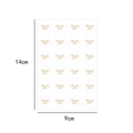 Foglio da 24 adesivi circolari bianchi Thank You con scritte dorate per confezioni - 7709# Fondo Bianco Oro Grazie / 24 Pz/Foglio