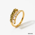 Or + Zircon Vert Kbj492