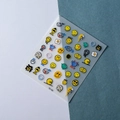 Adesivi per unghie 5D smiley con texture in rilievo 3D stile TS-162 per decorazione - Serie Emoji Divertenti (TS-162)