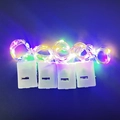 Set of four multi-color LED copper wire fairy lights with white battery boxes - 1 Piece / 1M Multi-color (Independent Pack)
