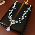 Halskette - Silber - Blau