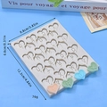 Stampo in silicone a forma di cuore con alfabeto per dolci fai-da-te 12,3x9,8cm - Testo d'amore