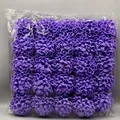 Pack of 25 purple artificial hydrangea foam rose flower heads for wedding decoration - Purple