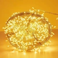 Warm yellow LED string lights on a copper wire roll for Christmas party decoration - Bare Light-Battery Style / Warm White-1.5M 10LED