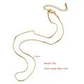 1.2mm gold stainless steel box chain necklace with lobster clasp and extension - LT007 Box Chain