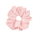 Pink elastic satin silk hair scrunchie accessory for women ponytail holder - Satin Style / Pink