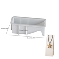 Silicone mold for resin necklace display stand 15.4x7x5.2cm DIY jewelry organizer - Silicone Mold / NO.2 Jewelry Display Stand