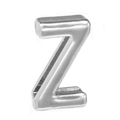Polierte silberne Legierung Buchstabe Z Charm für 10mm DIY Armbänder und Schmuck - Buchstabe Z