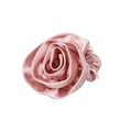Elegante elastico per capelli in raso rosa con finitura in seta stile vintage - Rosa Chiaro