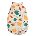 Reversible cartoon dog vest with bear and rabbit prints in beige padded polyester - Beige Apricot