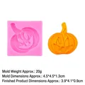 Pink silicone pumpkin mold for Halloween fondant and chocolate with 3D finish - 2#B475 Jack-O-Lantern / Pink