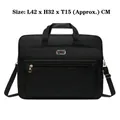 Men's 20 inch black waterproof oxford fabric business laptop bag with 42x32x15cm size - Large Style 1 (42cm)