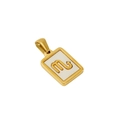 18k gouden Scorpio sterrenbeeld hanger ketting met witte schelp voor vrouwen - Schorpioen