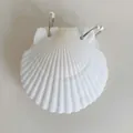 Handmade white shell loose-leaf journal cover with silver rings and pearl accents - Pearl Style Xiyi Shell Notebook with Box