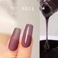 Japanese gel nail polish in berry purple color with matte and glossy finish effect - Y-034 Condensed Purple Pulp
