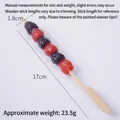 Realistic artificial raspberry and blackberry fruit skewers model for display decoration - Raspberry Candied Fruit Skewer