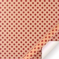 Brown kraft wrapping paper with red polka dots for Christmas gift packaging - Style 3 / 50x70cm