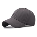 Deep grey breathable outdoor sun hat with short brim for hiking and quick-dry protection - Adjustable / Gray