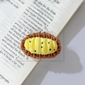 3D pineapple food fridge magnet in woven basket style, size 6.1cm x 4.2cm - Sesame Bread Basket