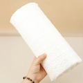 White heart quilted PU leather nail art hand pillow with ergonomic foam support cushion - Semicircle Heart Nail Pillow White