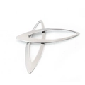 Silver hollow triangle stainless steel charm pendants for DIY jewelry and earrings - Hollow Triangle Frame 15mmx54mm