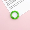 Hellgrüner runder Federring Verschluss für DIY Schmuck und Taschenzubehör - Obstgrün