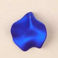Royal blue petal acrylic earring component with hole for DIY jewelry making - 10Pcs Large / Sapphire Blue