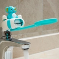 Blue elephant faucet extender for children's hand washing with splash guard - Elephant Extension Switch / Blue