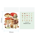 Mushroom Love transparent PET sticker pack for journaling with 40 waterproof decals - Mushroom Love