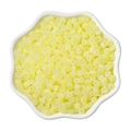 DIY handmade 4mm lemon yellow cat eye glass beads for bracelets and necklace making - Lemon Yellow