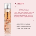 236ml Basic Vanilla fragrance mist with warm notes of wood and fresh orchid flower - Basic Vanilla Wood / 236058NEW!/236ml