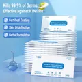 Individually wrapped 75% alcohol disinfectant wipes for business and travel use - Alcohol Disinfection Style / White