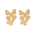 Textured gold butterfly earrings in polished stainless steel for women - Textured Butterfly Style (5#蝴蝶)