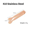 Pinza per zucchero in acciaio inox oro rosa 10,8cm per cubetti di ghiaccio e dolci - Acciaio Inossidabile 410 10.8cm Oro Rosa