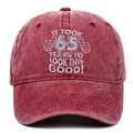Gorra de béisbol vintage de 65 cumpleaños bordada con textura de algodón lavado y pulgares - Burdeos