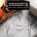 Support de cuisson vapeur en inox 16cm avec bobines de 2,8mm et trépied stable - Fil 2,8mm 16# Haut (Diam 15,7cm/Haut 6,5cm)