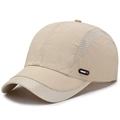 Breathable khaki mesh baseball cap for outdoor sports with quick-dry fabric - Adjustable / Khaki