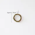 Couronne en rotin naturel pour bricolage de Noël avec un diamètre extérieur de 10 cm - 10cm (Environ 10g)