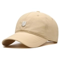Quick-dry beige baseball cap for outdoor running with white S shield embroidery - Standard / Khaki