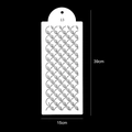 Cake stencil with fish scale pattern for baking decoration, size 39x15cm, variant 13 - No. 13 - Fish Scale Geometric