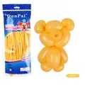 Matte zitronengelbe Modellierballons im 100er Set für professionelle Figuren - 100 Stk/Packung / Matt Zitronengelb